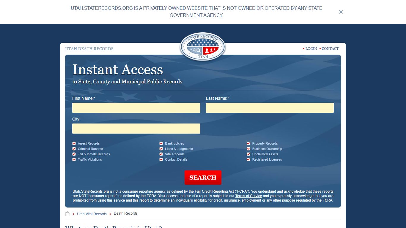 How to Find Utah Death Records | StateRecords.org